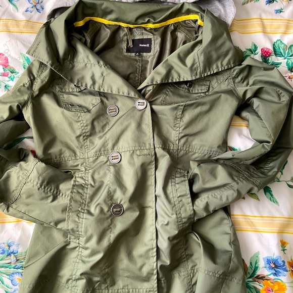 Hurley khaki rain jacket - Picture 3 of 8